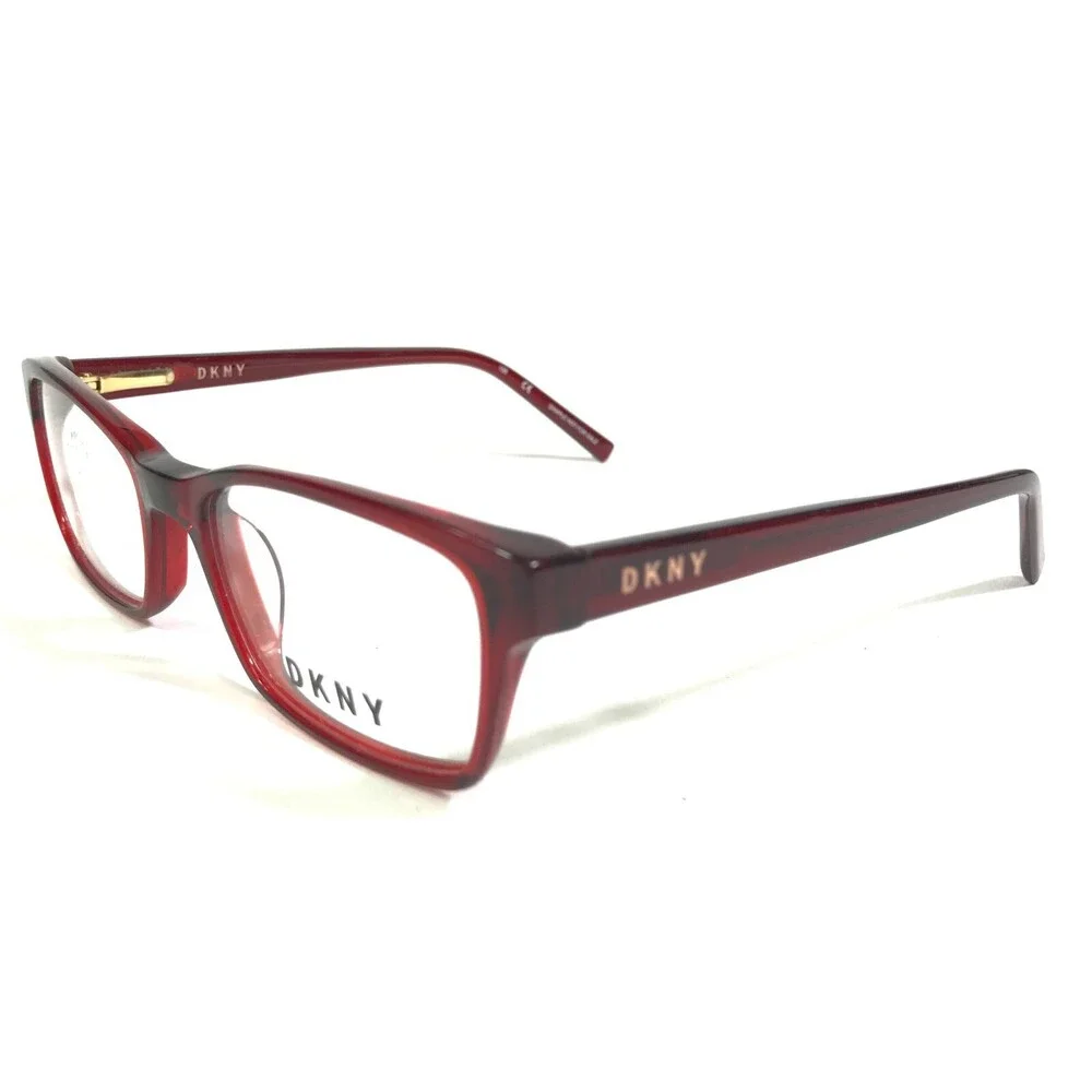 DKNY Eyeglasses Frames DK5010 605 Red Rectangular Full Rim 50-17-135